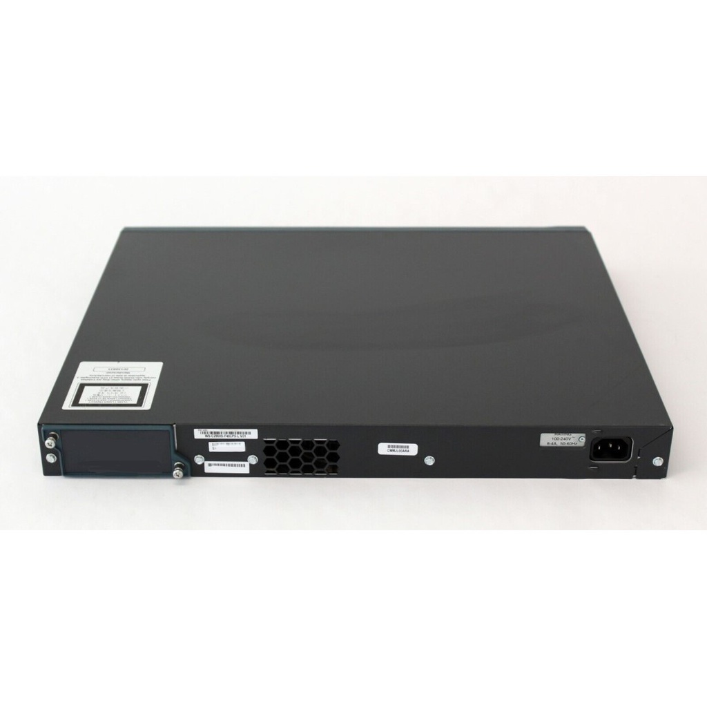 Cisco Catalyst 2960-SF 48 10/100 Fast Ethernet ports, 370W of POE/POE+ power, 4x SFP, FlexStack stacking (requires module), LAN Base software