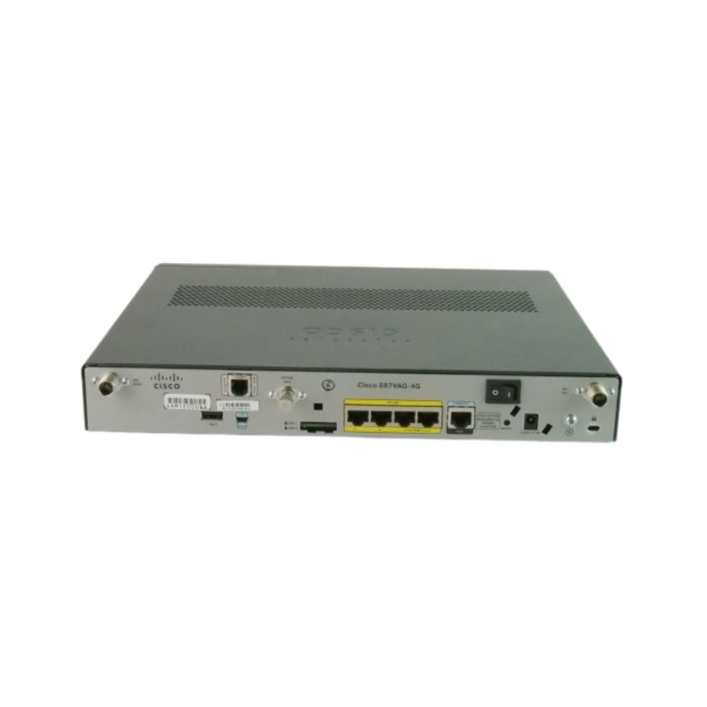 Cisco 887VAG ISR LTE 2.0 Secure IOS Router VDSL/ADSL2+ Annex A with Sierra Wireless MC7304/Qualcomm MDM9215 for Australia and Europe, LTE 800/900/1800/ 2100/2600 MHz, 850/900/1900/2100 MHz UMTS/HSPA+ bands (over POTS or ISDN)