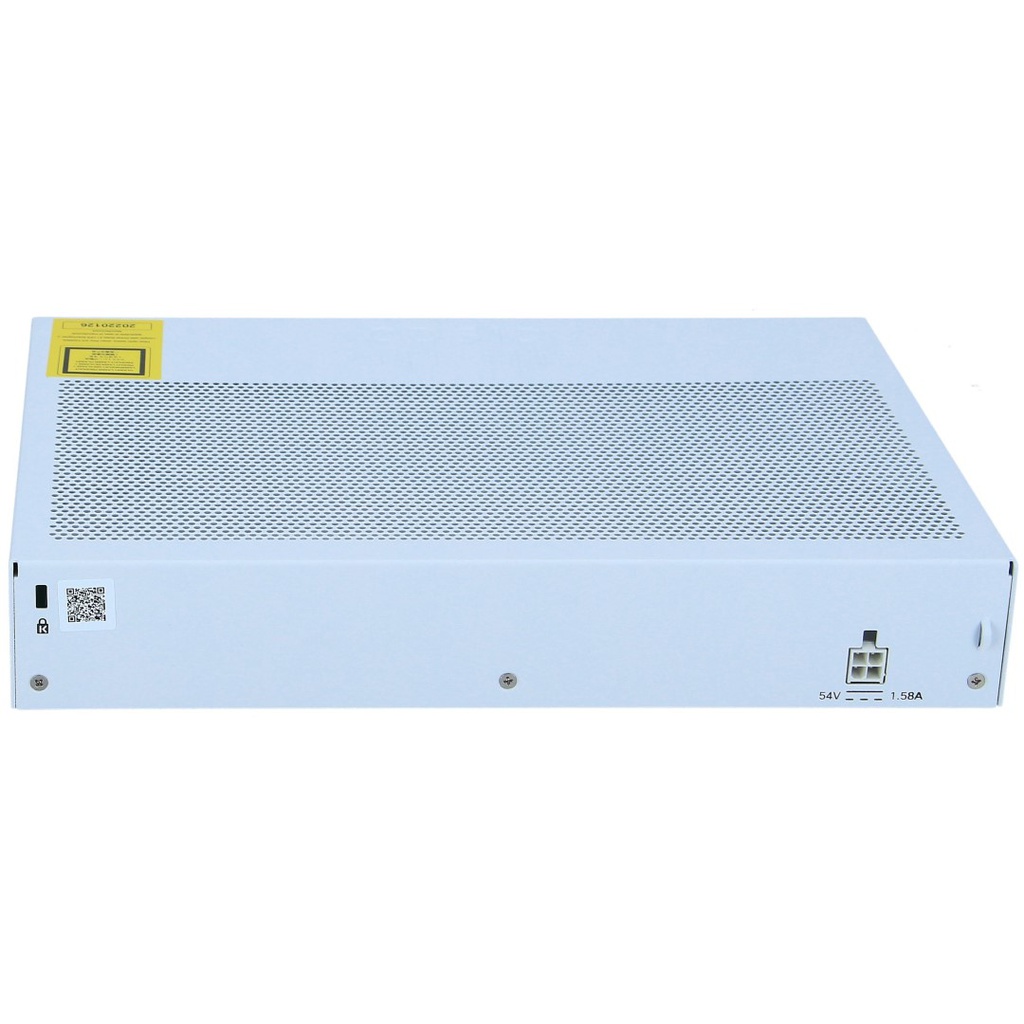 Cisco Business 350 Series CBS350-8P-E Managed Switch, 8-Port 10/100/1000 PoE+ 67W with 60W power budget & 2 Gigabit copper/SFP combo ports, PA UK, Switch