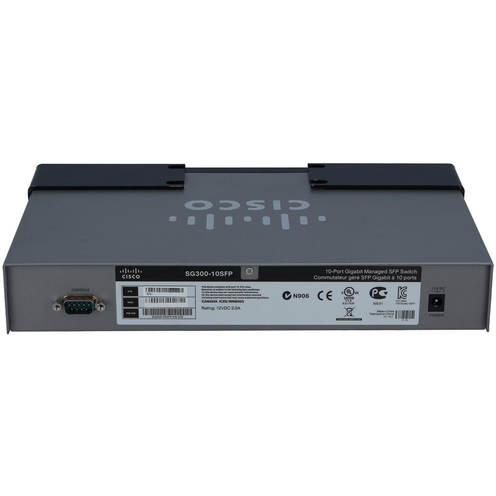 Cisco Small Business 300 Series SG300-10SFP Managed Switch, 8-Port 10/100/1000 (SFP) & 2 combo mini-GBIC ports for UK