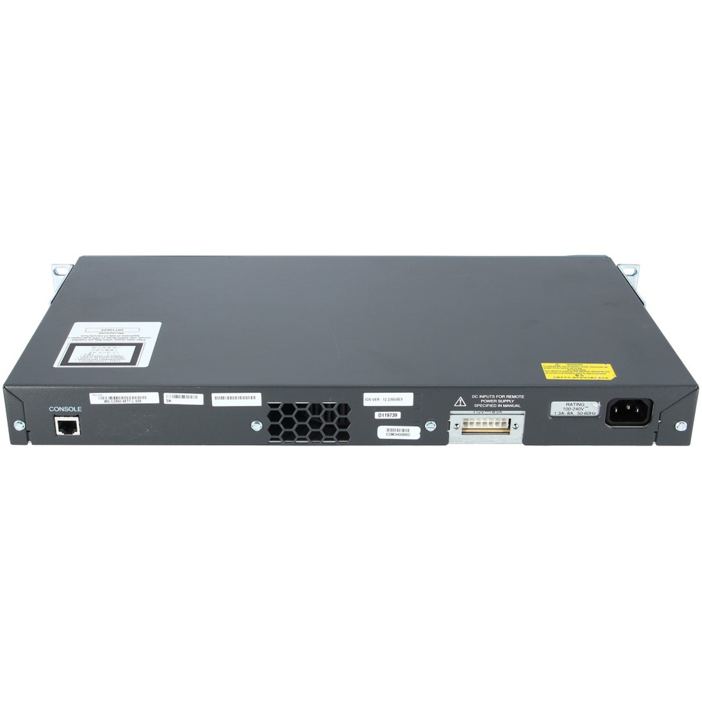 Cisco Catalyst 2960 48 10/100 and two fixed 10/100/1000TX uplink ports, LAN Base Image