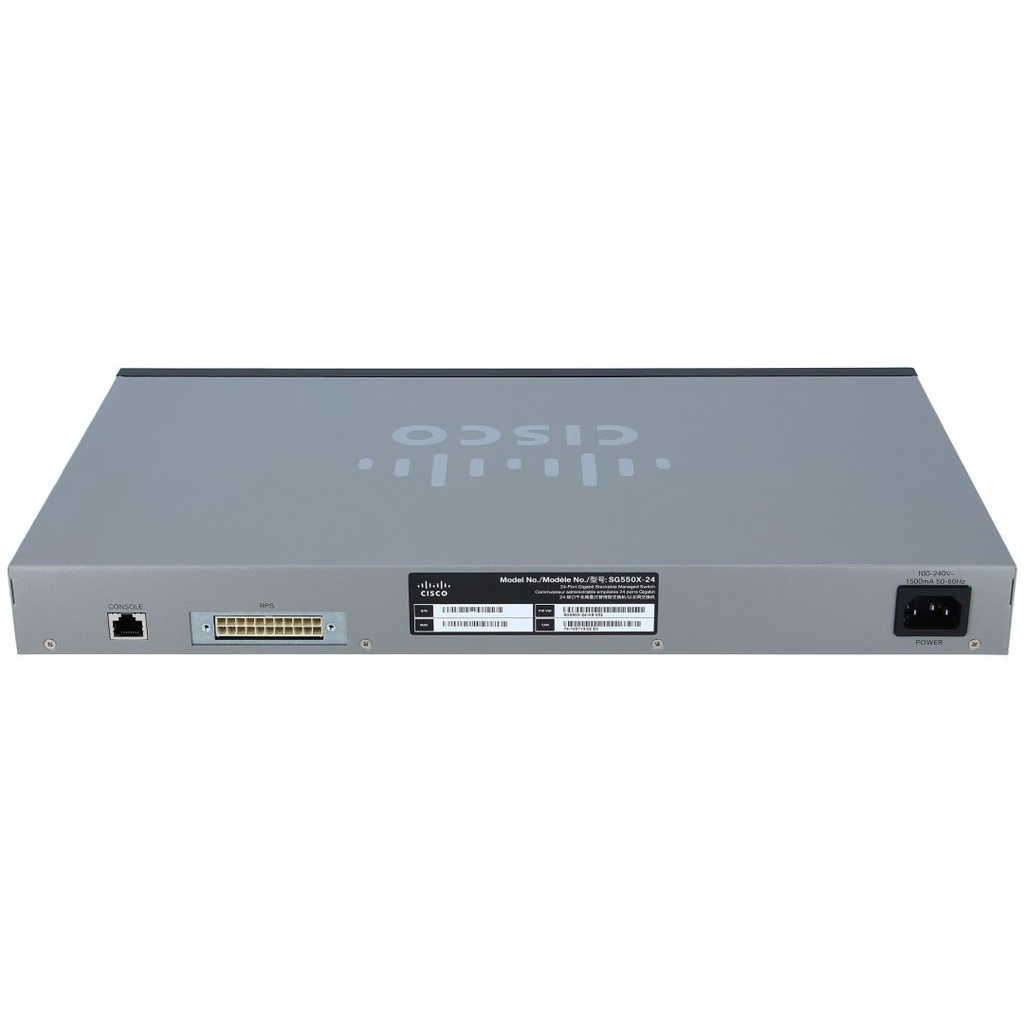 Cisco 550X Series SG550XG-24 Stackable Managed Switch, 24-Port 10/100/1000 & 4x 10 Gigabit Ethernet (2x 10GBase-T/SFP+ combo & 2x SFP+)