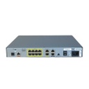 Cisco 1801 ISR ADSL over POTS router with 8-port 10/100BASE-T switch, ISDN S/T backup, Cisco IOS Advanced IP Services, 32 MB Flash, and 128 MB DRAM
