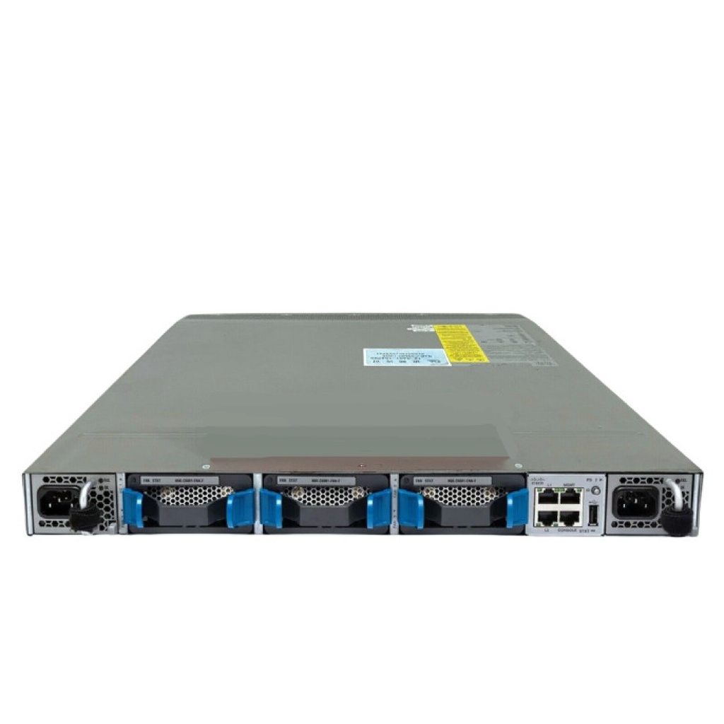 Cisco Nexus 6001 1 RU Switch, Fixed 48P of 10G SFP+ and 4P QSFP; 2 PS, 3 Fans; Choice of Airflow