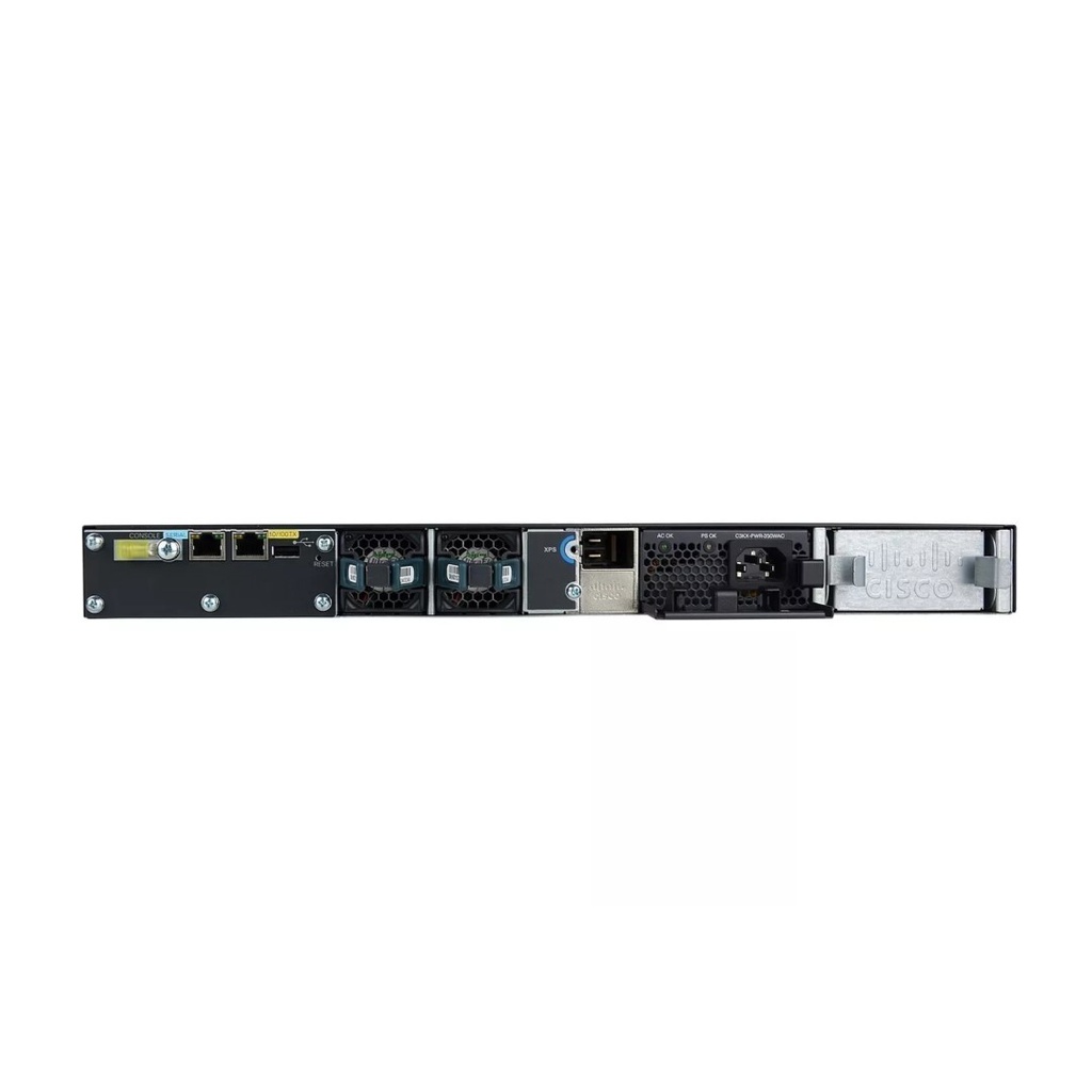 Cisco Catalyst 3560X Standalone 48 10/100/1000 Ethernet ports, with one 350W AC power supply 1 RU, IP Services feature set