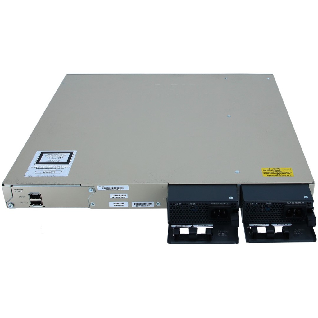 Cisco Catalyst 6800ia, 48-Port 10/100/1000 RJ45 POE+ with 740W power budget & 2 10G SFP+ uplink, with Redundant PS capability, Instant Access Switch