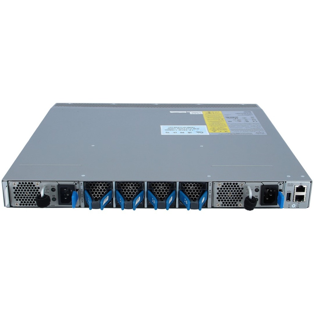 Cisco Nexus 3172PQ, 48 SFP+ and 6 QSFP+ ports, choice of airflow and power supply