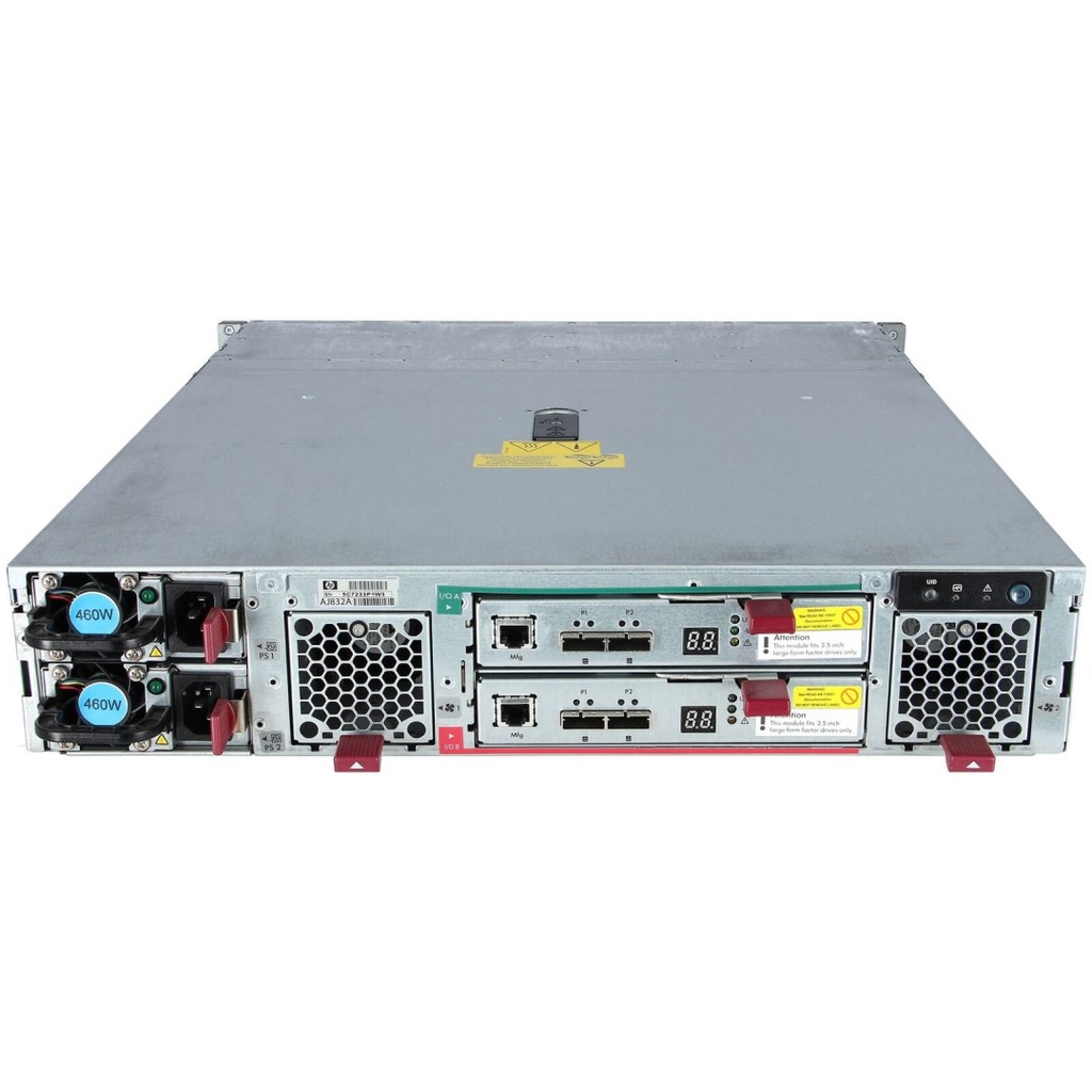 HPE D2600 12LFF 2U Storage Enclosure (2x power supplies & 2 fans & 2x 519316-001 6Gb SAS I/O Modules)