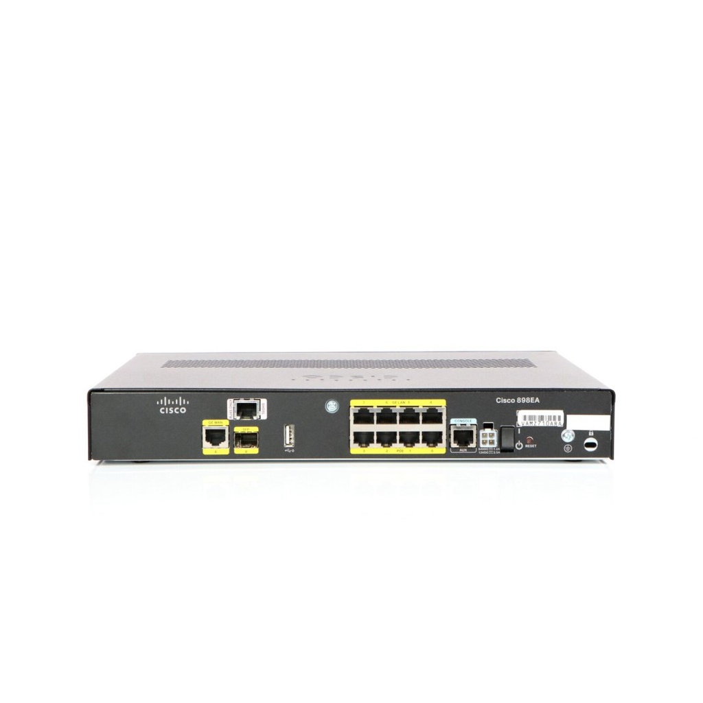 Cisco 898EA Gigabit Ethernet security router with SFP and 4 channel multimode G.SHDSL (EFM/ATM)