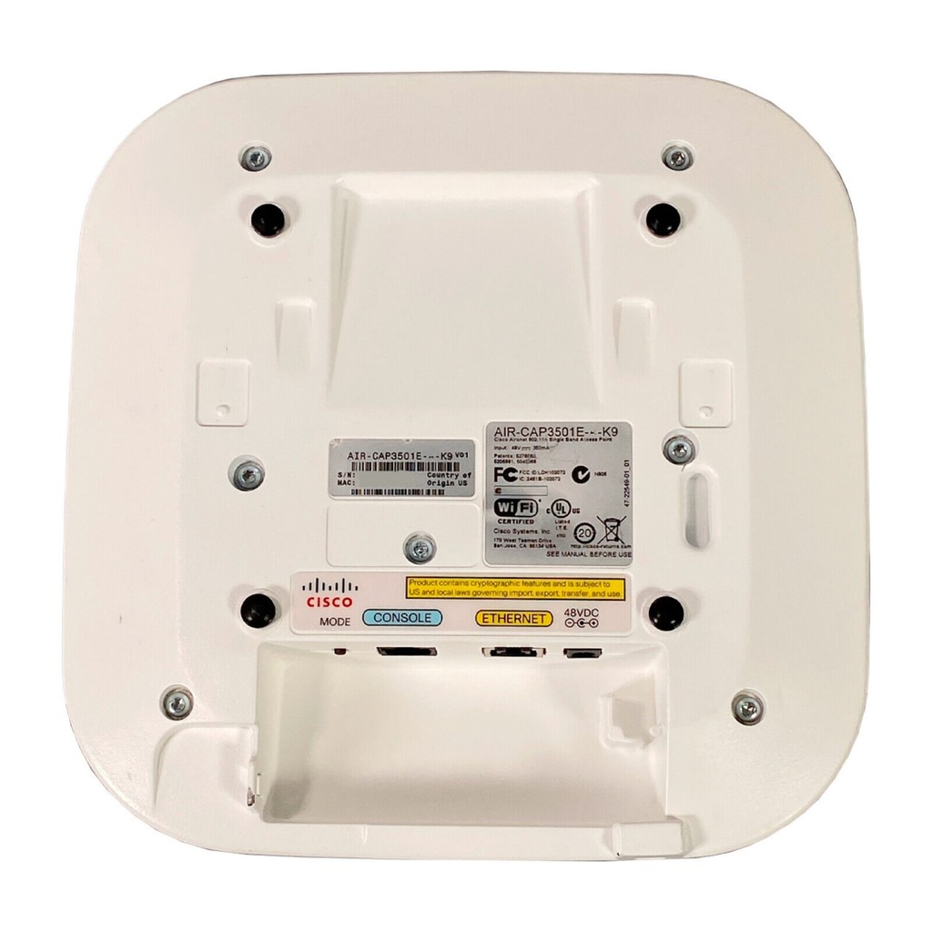 Cisco Aironet 3501E Access Point, Single-band Controller-based 802.11g/n