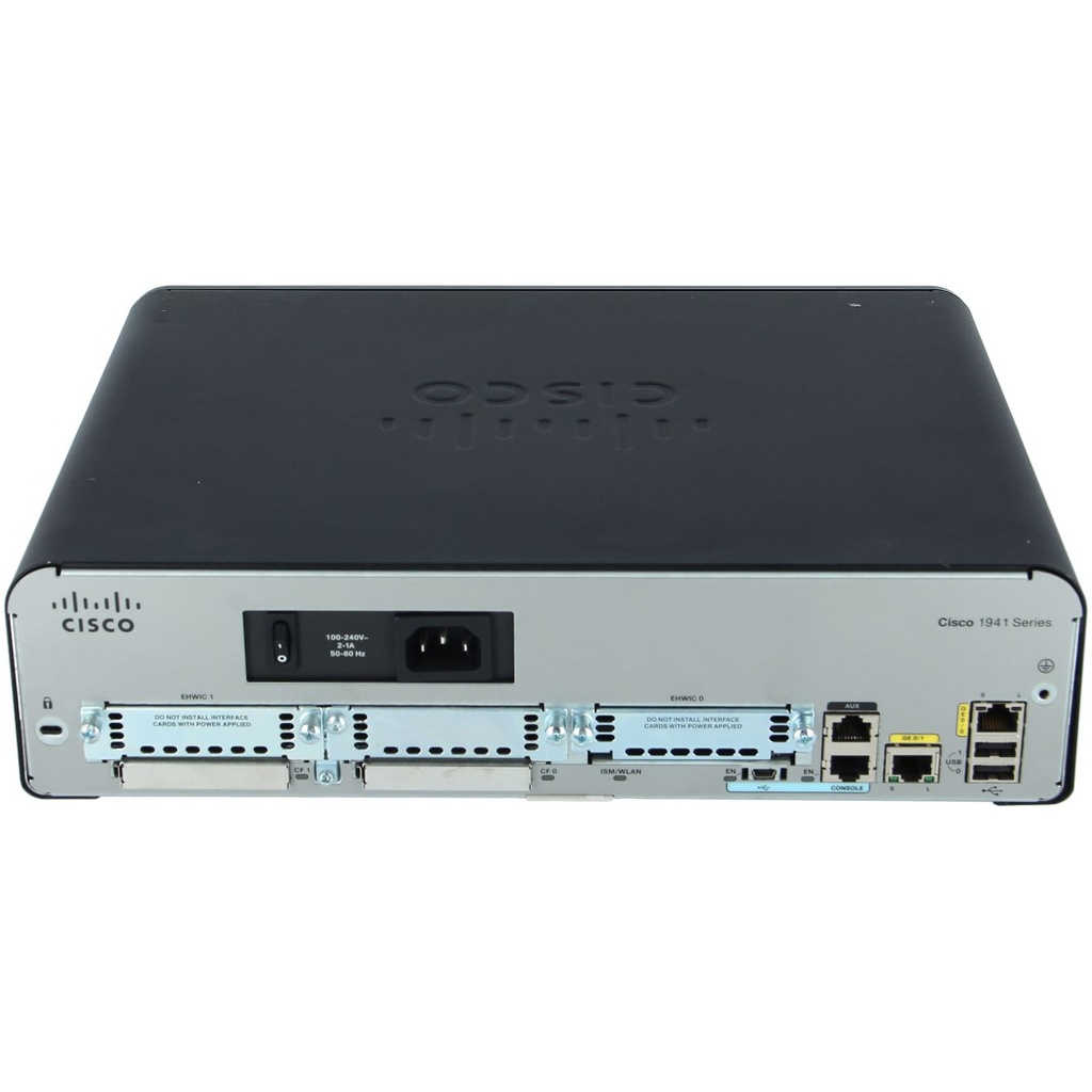 Cisco 1941 Integrated Services Security Router, Security Bundle w/SEC license PAK