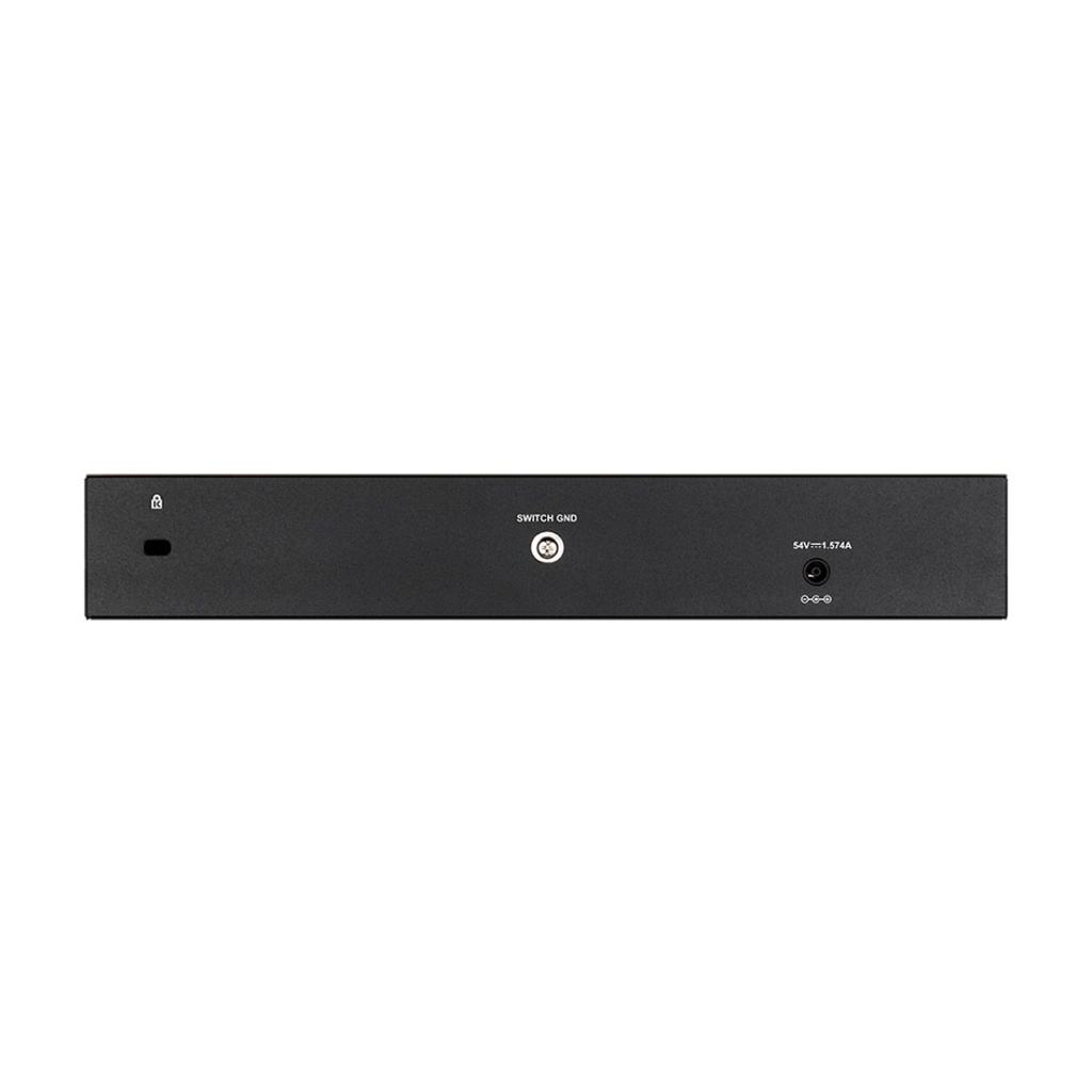 D-Link DGS-1210-10P, 8x 10/100/1000BASE-T PoE ports (65W PoE Budget) & 2x SFP, Fanless Managed Switch