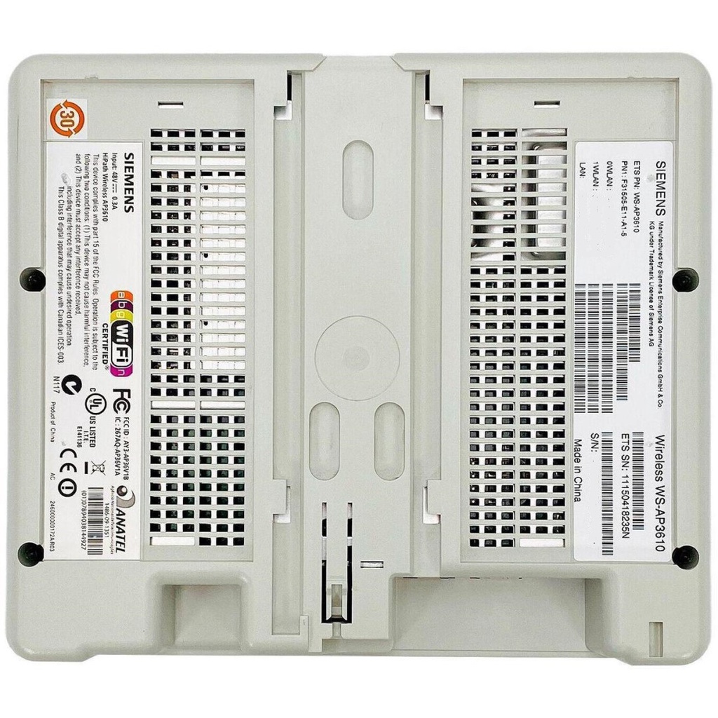 Enterasys AP3610 Wireless Access Point, Dual Radio 802.11a/b/g/n indoor access point with six internal dual-band omnidirectional antennas