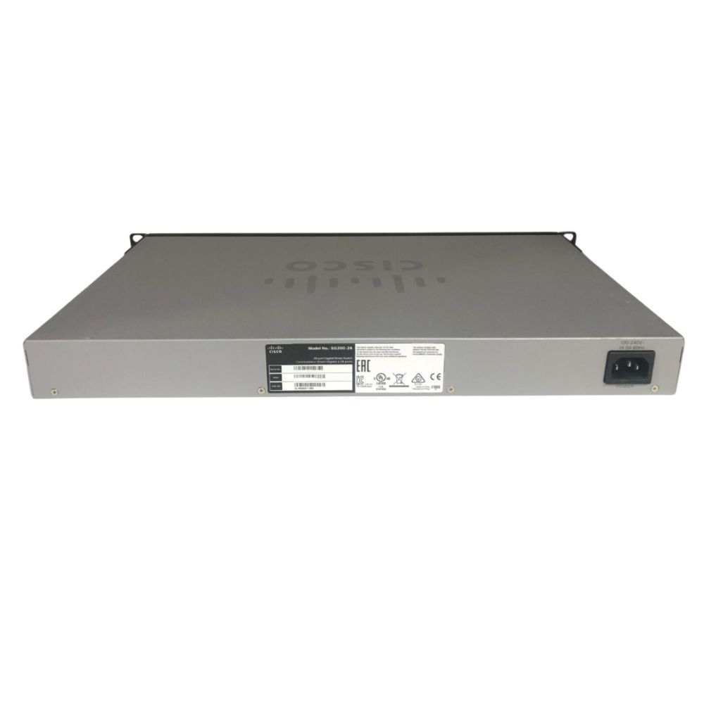 Cisco Small Business 200 Series SG200-26 Smart Switch, 24-Port 10/100/1000 & 2 combo mini-GBIC ports