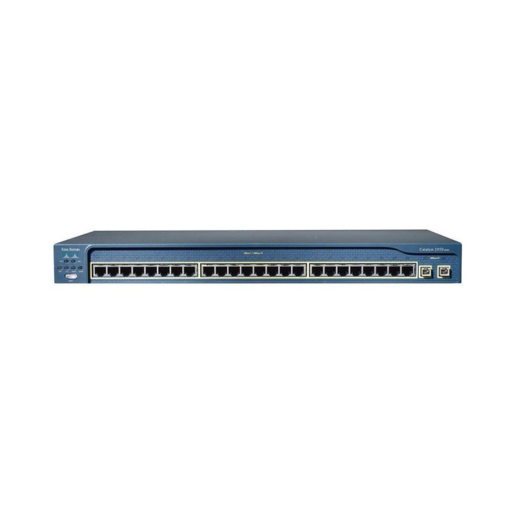 Cisco Catalyst 2950SX 24 10/100 Ethernet ports & 2 fixed 1000BASE-SX uplink ports, Standard Image software