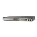 Cisco Catalyst 3750G Stackable 24 10/100/1000Base-T PoE Gigabit Ethernet ports & 4 SFP Uplink ports, IP Base software