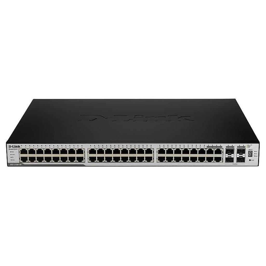 D-Link DGS-3100-48, 48x 10/100/1000 BASE-T & 4x Combo SFP, redundant power support, Managed Stackable Switch