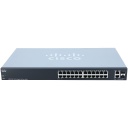 Cisco Small Business 220 Series SG220-26P Smart Switch, 24-Port 10/100/1000 PoE+ with 180W power budget & 2 Gigabit RJ45/SFP combo ports