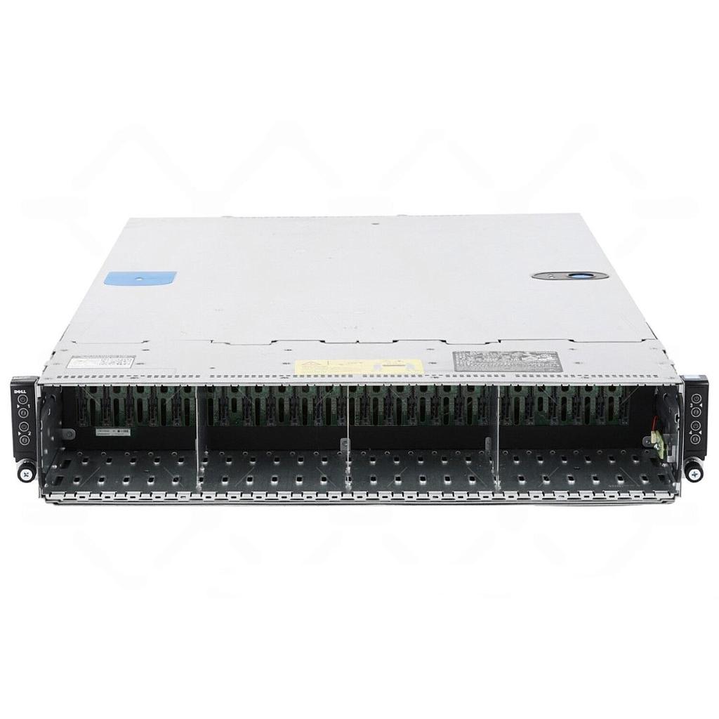 Dell PowerEdge C6320 Node Server, 24SFF Drive Bays, CTO 2U Chassis; 2x Power Supplies; Up to 4 nodes supported