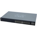 Cisco Small Business 200 Series SF200-24P Managed Switch, 24-Port 10/100 (12 PoE Ports) & 4 Gigabit Ethernet (2 combo Gigabit RJ45 or SFP)