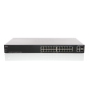 Cisco Small Business 200 Series SG200-26P Smart Switch, 24-Port 10/100/1000 PoE & 2 combo mini-GBIC ports