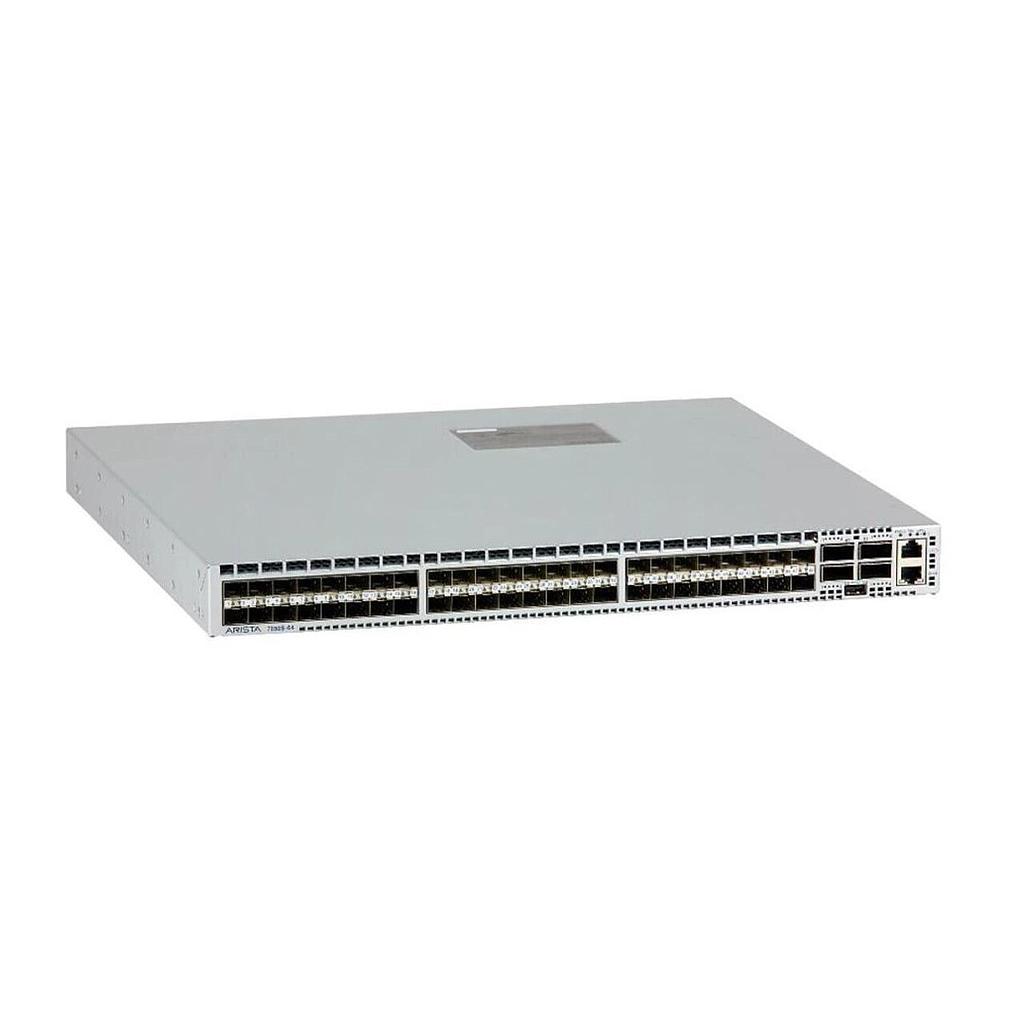 Arista 7050S, 48x SFP+ & 4x QSFP+ switch, rear-to-front airflow and dual 460W AC power supplies