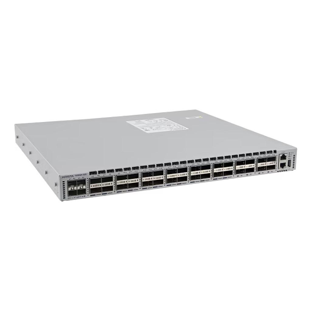 Arista 7050QX, 32x QSFP+ & 4x SFP+ switch, rear-to-front airfow and dual 500W AC power supplies