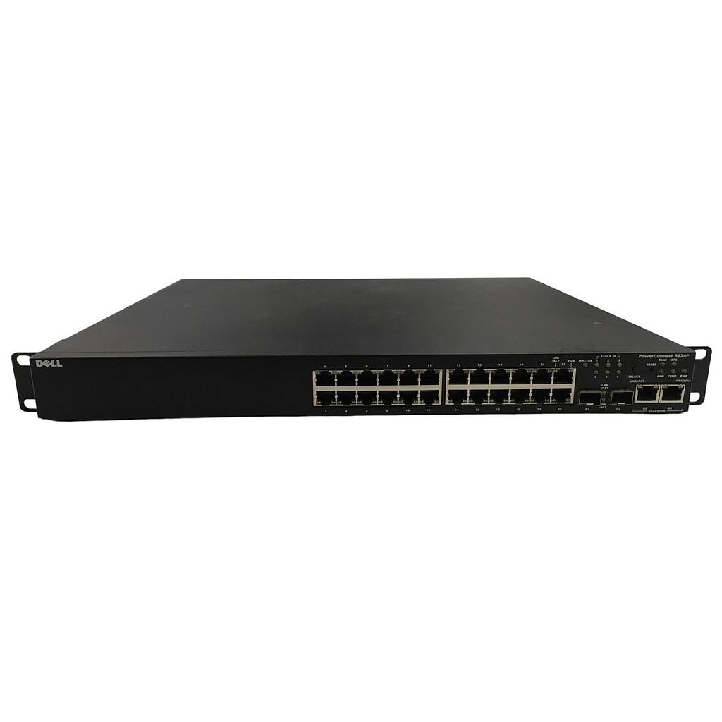 Dell PowerConnect 3424P 24xPorts 10/100Base-T Managed Rack-mountable Fast Ethernet Network Switch