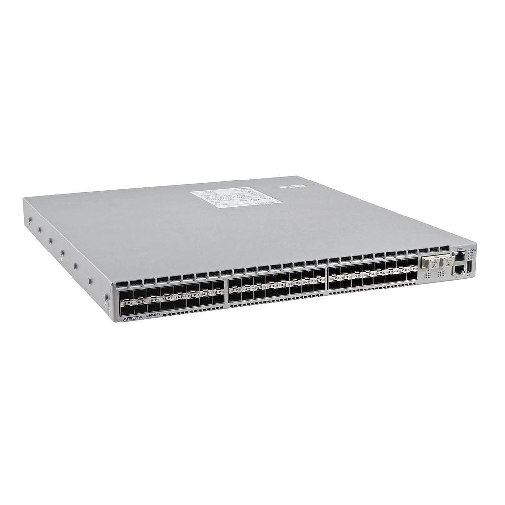Arista 7280SE, 48xSFP+ & 2x100GbE (multimode MXP) switch, rear-to-front airflow and dual AC power supplies