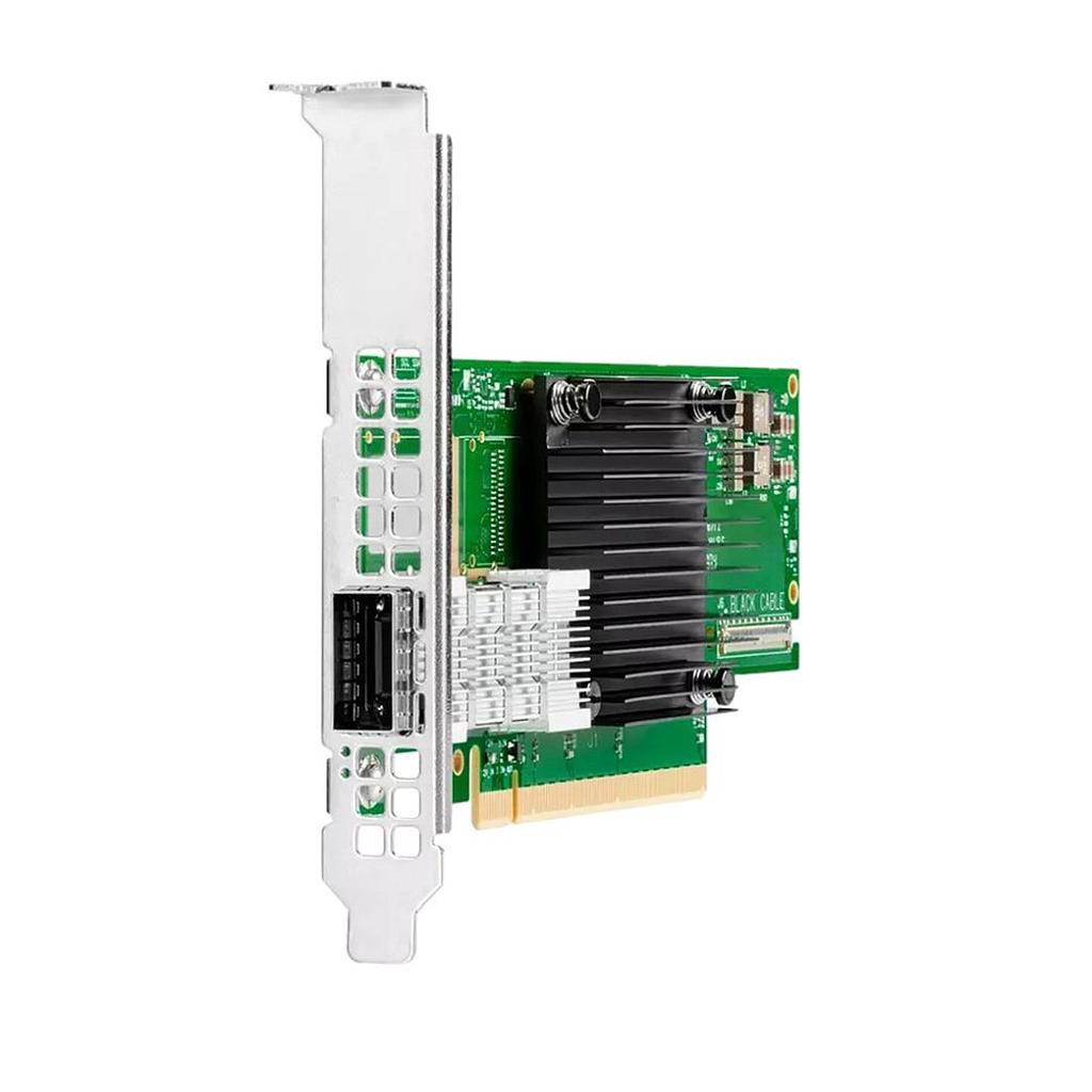 HPE InfiniBand HDR/Ethernet 200Gb 1-port QSFP56 PCIe4 x16 MCX653105A-HDAT Adapter - High Profile Bracket