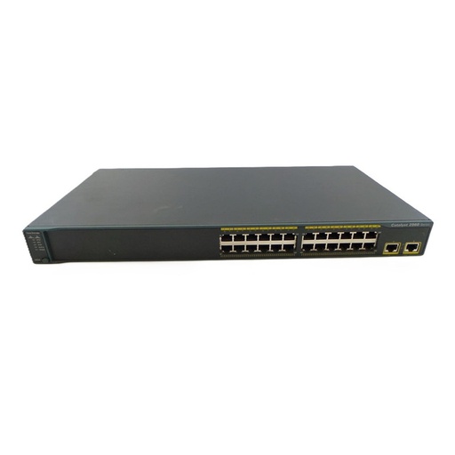 [WS-C2960-24TT-L] Cisco Catalyst 2960 24 10/100 and two fixed 10/100/1000TX uplink ports, LAN Base Image