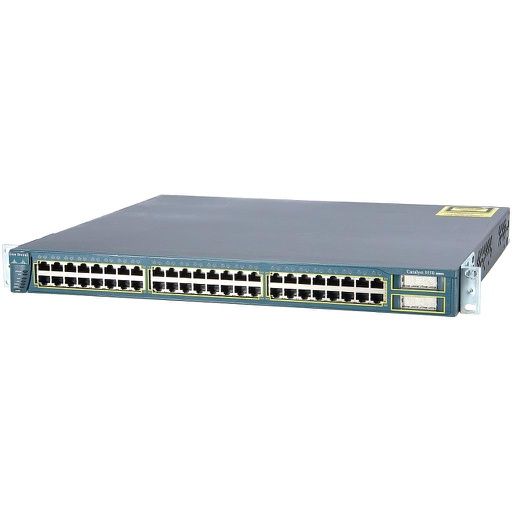 [WS-C3550-48-SMI] Cisco Catalyst C3550 Stackable 48 10/100 Ethernet ports & 2 Gigabit Ethernet GBIC ports, Standard Multilayer Image software