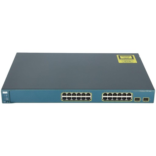 [WS-C3560-24TS-S] Cisco Catalyst C3560 24 Ethernet 10/100 ports and 2 SFP-based Gigabit Ethernet ports, Standard Multilayer Image software (IP Base)