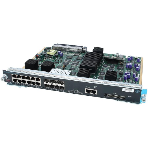 [WS-X4013+TS] Cisco Catalyst 4500 Series Supervisor Engine II-Plus-TS, 12 10/100/1000 802.3af PoE, 8 SFPs, console RJ-45 (based on Cisco IOS Software)