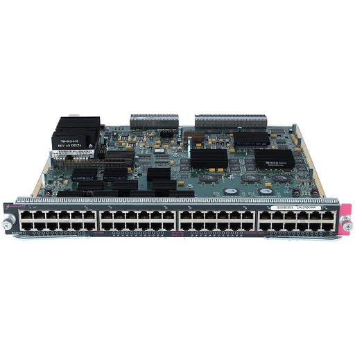 [WS-X6548-GE-TX] Cisco Catalyst 6500 Series 48-Port 10/100/1000 RJ-45 Cisco Express Forwarding 256 Interface Module; field-upgradable to support Cisco Prestandard PoE daughter card (part number WS-F6K-VPWR-GE=) or 802.3af PoE daughter card (part number WS-F6K-GE48-AF=)