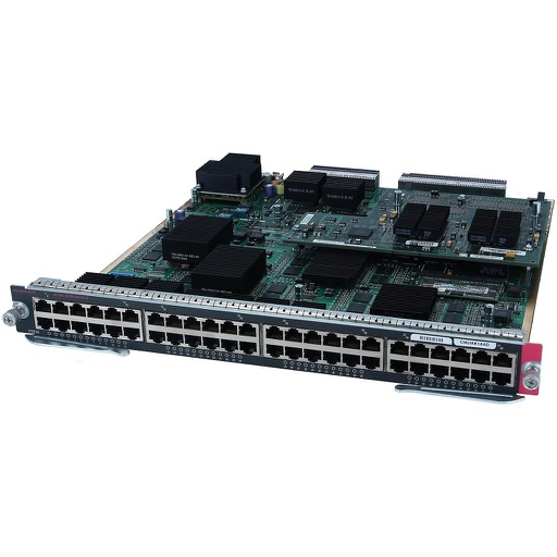[WS-X6748-GE-TX] Cisco Catalyst 6500 Series 48-Port 10/100/1000 RJ-45 Cisco Express Forwarding 720 Interface Module; field-upgradable to support distributed forwarding with the addition of the distributed forwarding daughter card (part number WS-F6700-DFC3A=)