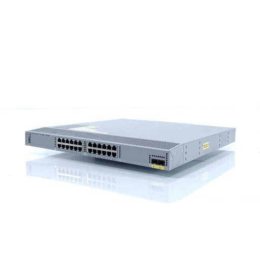 [N2K-C2224TP-1GE] Cisco Nexus 2224TP Series 1GE Fabric Extender, 2 AC PS, 1 Fan Module (Standard Airflow/port side exhaust), 24x100/1000Base-T + 2x10GE (req SFP+)
