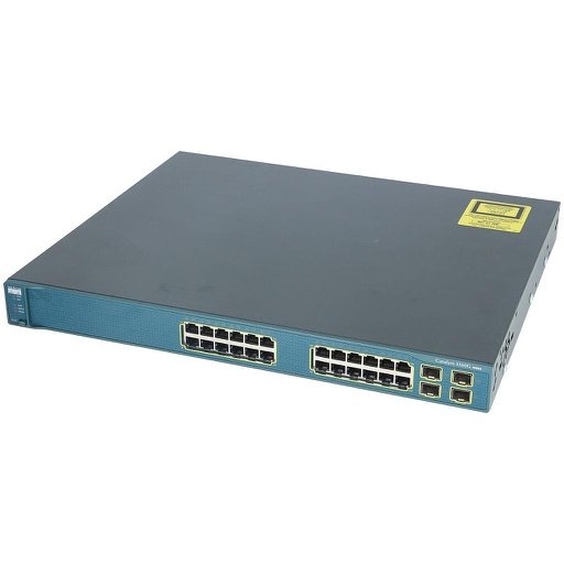 [WS-C3560G-24TS-S] Cisco Catalyst 3560G 24 Ethernet 10/100/1000 and 4 SFP-based Gigabit Ethernet ports, Standard Multilayer Image software (IP Base)