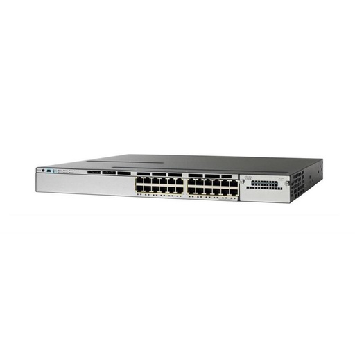 [WS-C3750X-24P-L] Cisco Catalyst 3750X Stackable 24 10/100/1000 Ethernet PoE+ ports, with one 715W AC power supply 1 RU, LAN Base feature set (Stackpower cables need to be purchased separately)