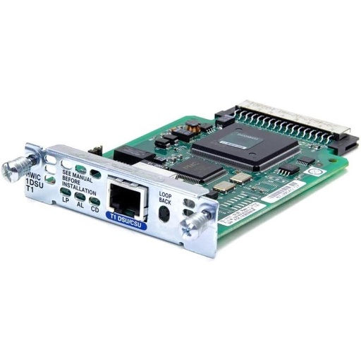 [HWIC-1DSU-T1] Cisco 1-Port T1/Fractional T1 DSU/CSU WAN Interface Card