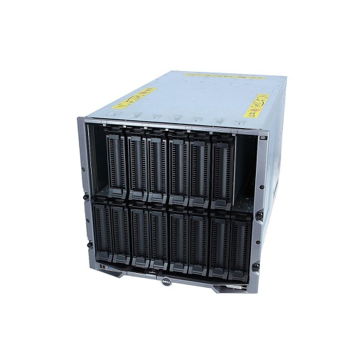 [PEM1000e] Dell PowerEdge M1000e 16 Slot Blade Chassis 10U; 2x CMC Module; 6x Power supplies; 9x fans