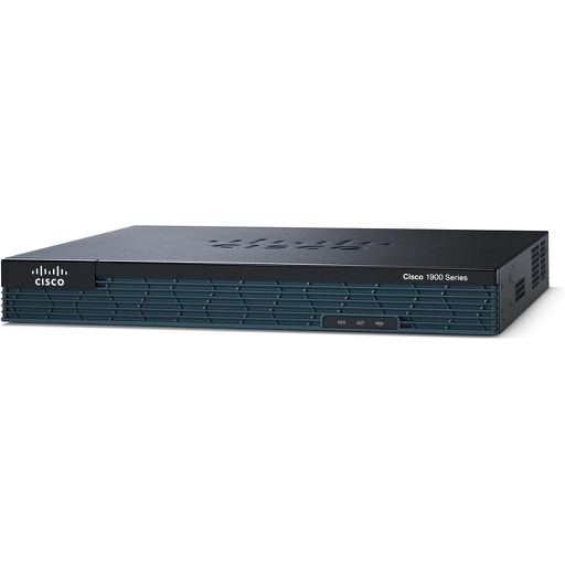 [CISCO1921-SEC/K9] Cisco 1921 ISR with 2 onboard GE, 2 EHWIC slots, 256MB USB Flash (internal) 512MB DRAM, SEC Feature Lic