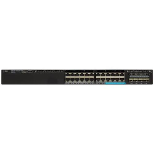 [WS-C3650-8X24UQ-S] Cisco Catalyst 3650 Standalone with Optional Stacking 24 (16 10/100/1000 and 8 100Mbps/1/2.5/5/10 Gbps) Ethernet and 4x10G Uplink ports, with one 1100WAC power supply, 1 RU, IP Base feature set