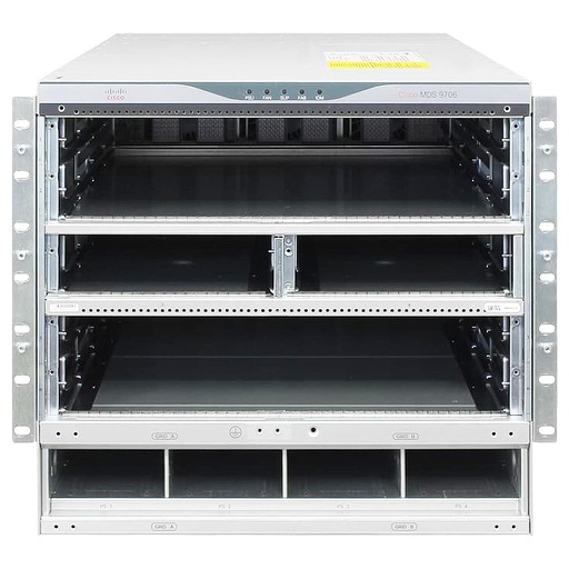 [DS-C9706-1K9] Cisco MDS 9706 Base Config Chassis FANs, 2 Sup-1, 3 Fabric-1, 4 PS AC 3K