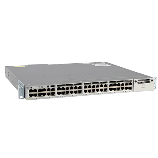[WS-C3850-48F-L] Cisco Catalyst 3850 Stackable 48 10/100/1000 Ethernet PoE+ ports, with one 1100WAC power supply  1 RU, LAN Base feature set (StackPower cables need to be purchased separately)