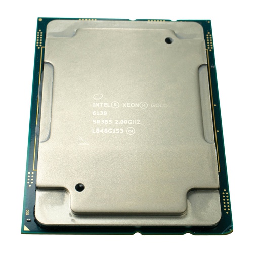 [SR3B5] Intel Xeon Gold 6138 20-Cores 27.5MB Cache 2,0GHz 125W TDP