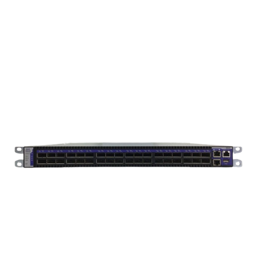 [MIS5035Q-1BRC] Mellanox InfiniScale IV QDR InfiniBand Switch, 36 QSFP ports, 1 Power Supply, support for FabricIT EFM, Connector side to PSU side airflow (iDataplex ready) with rack rails