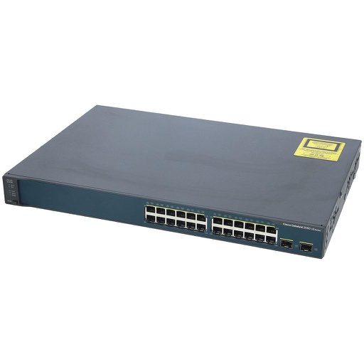 [WS-C3560V2-24TS-S] Cisco Catalyst 3560V2, 24 10/100 RJ45 ports and 2 SFP uplink ports, IP Base (Standard) Image