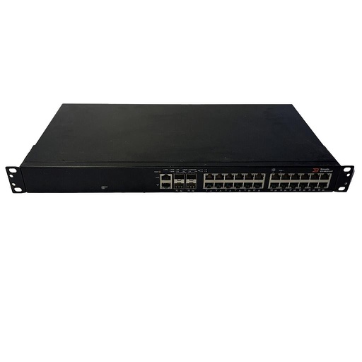 [ICX6430-24P] Brocade 24-port 1 GbE switch PoE+ 390 W, 4×1 GbE SFP uplink/stacking ports