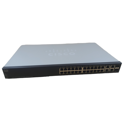 [SF300-24PP-K9] Cisco Small Business 300 Series SF300-24PP Managed Switch, 24-Port 10/100 PoE+ & 2x 10/100/1000 Mbps ports & 2 combo mini-GBIC ports